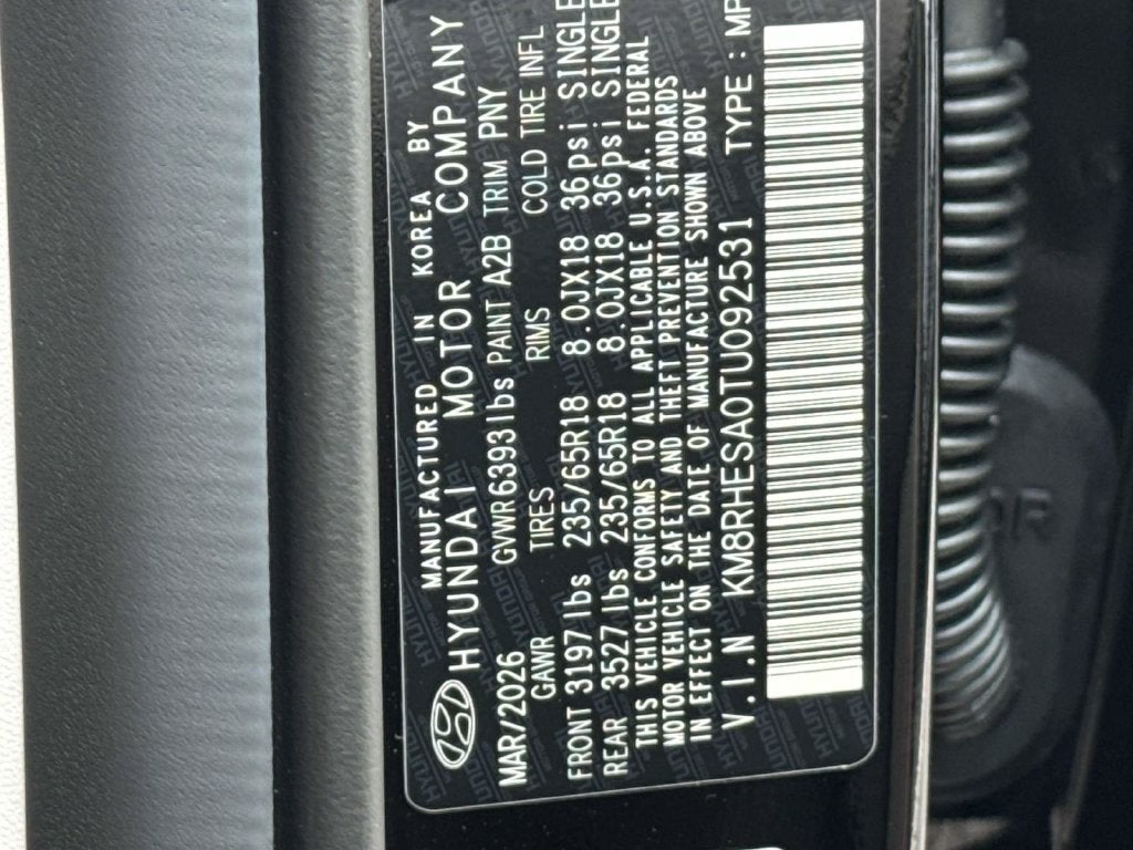 2026 Hyundai PALISADE HYBRID SEL Premium 8 Passenger