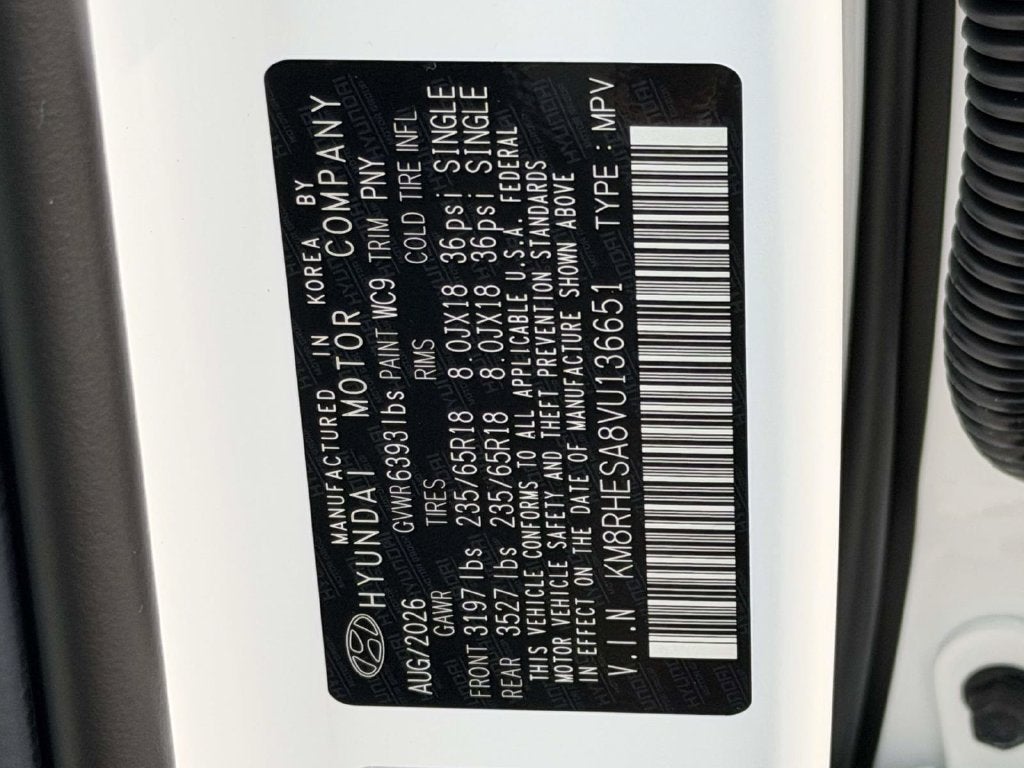 2027 Hyundai PALISADE HYBRID SEL Premium 8 Passenger