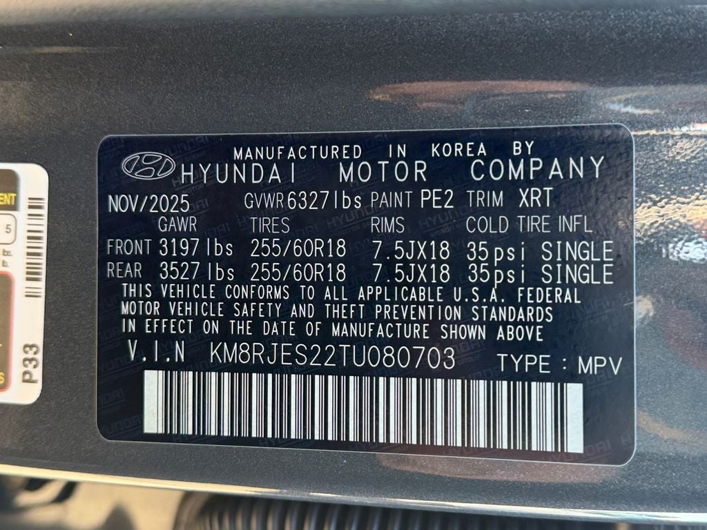 2026 Hyundai Palisade XRT Pro