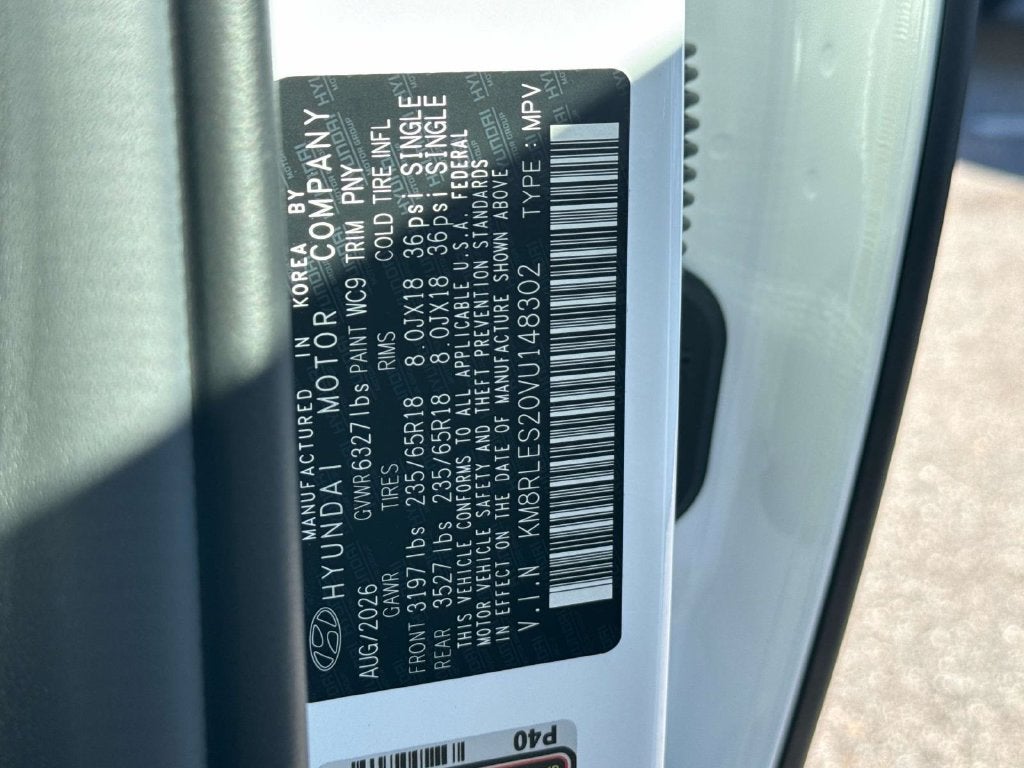 2027 Hyundai PALISADE SEL 8 Passenger