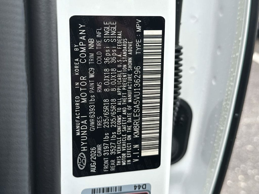 2027 Hyundai PALISADE HYBRID SEL 8 Passenger