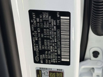 2026 Hyundai PALISADE HYBRID SEL 7 Passenger