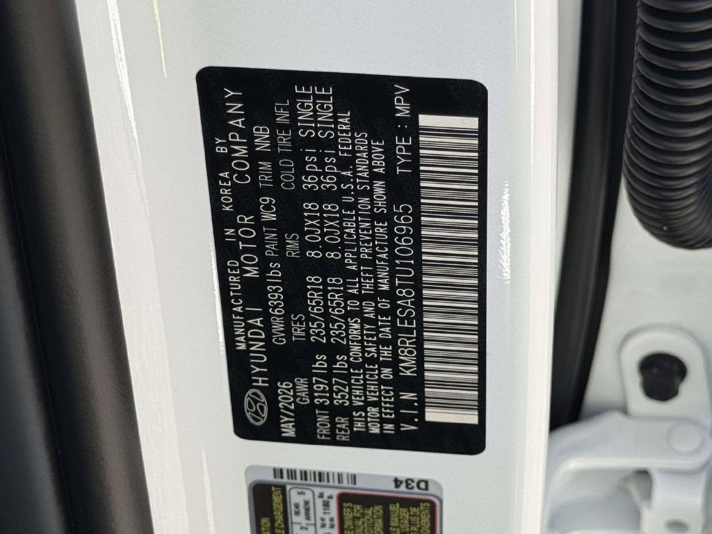 2026 Hyundai PALISADE HYBRID SEL 7 Passenger