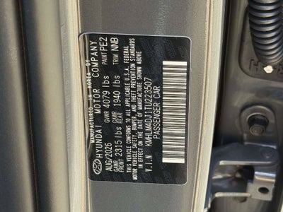 2026 Hyundai ELANTRA HYBRID Blue