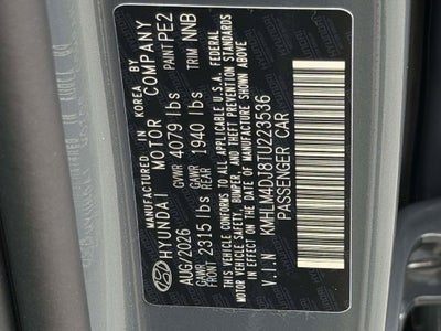 2026 Hyundai ELANTRA HYBRID Blue