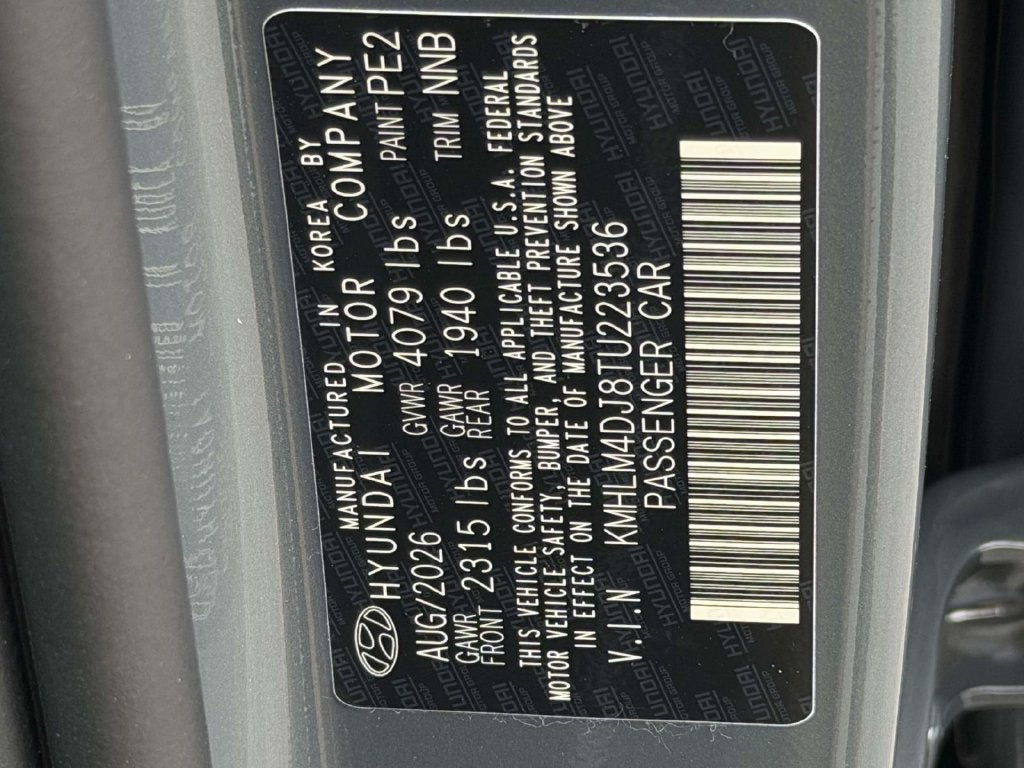 2026 Hyundai ELANTRA HYBRID Blue