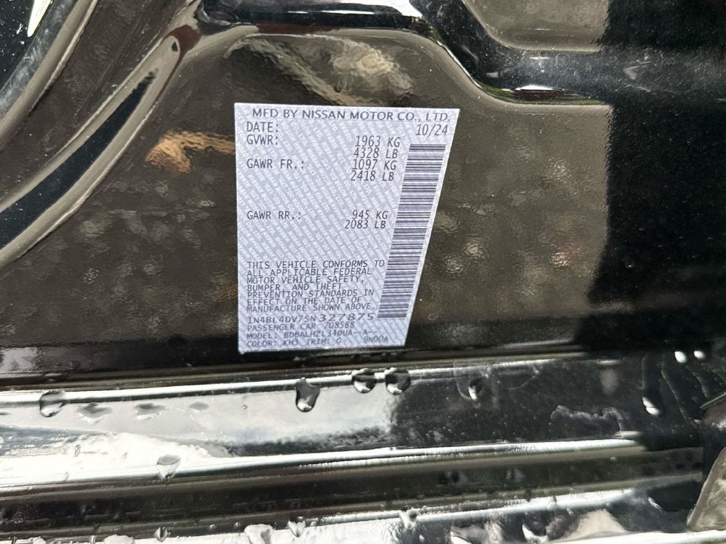 2025 Nissan Altima SV FWD