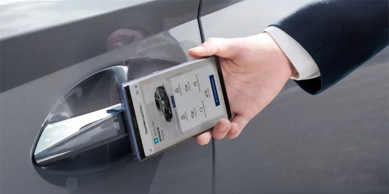 Hyundai Digital Key smartphone access on Sonata N Line