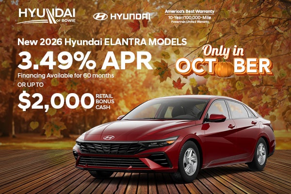 New 2026 Hyundai Elantra Models